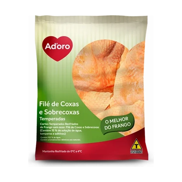 Filé de Coxas e Sobrecoxas Temperados Resfriados