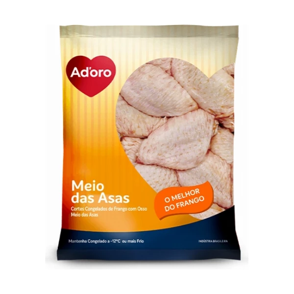 Meio das Asas Cortes Congelados com Osso