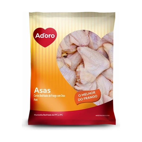 Asas Cortes Resfriados com Osso