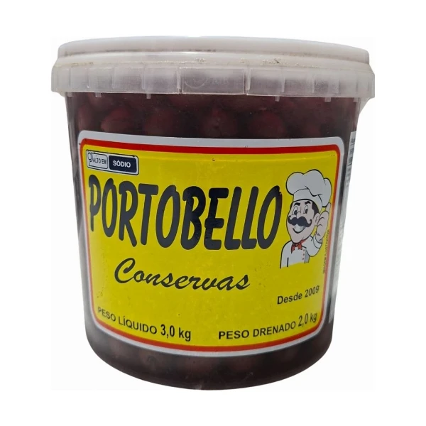 Azeitona Preta Balde 20/24 PORTOBELLO