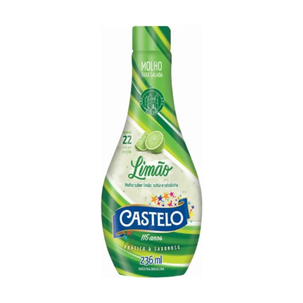 Molho Salada Limão CASTELO 263ml | Food Service SP Molho Salada Limão CASTELO 263ml no Atacado - Distribuidora 3G Foods