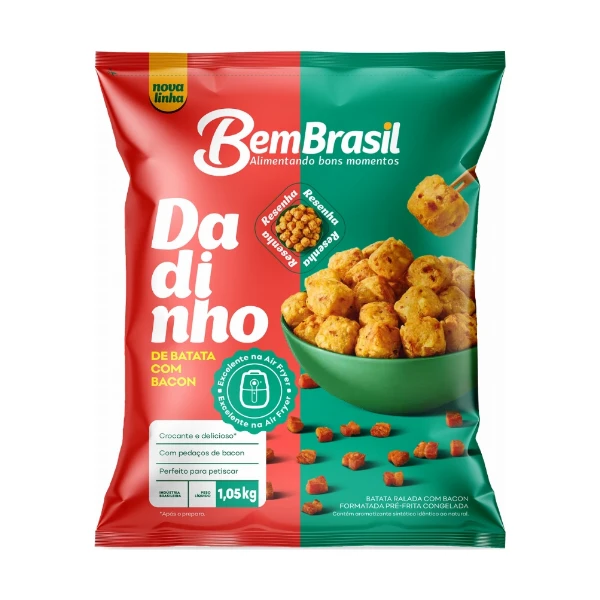 Batata DADINHO COM BACON BEM BRASIL Congelado 10,5 KG