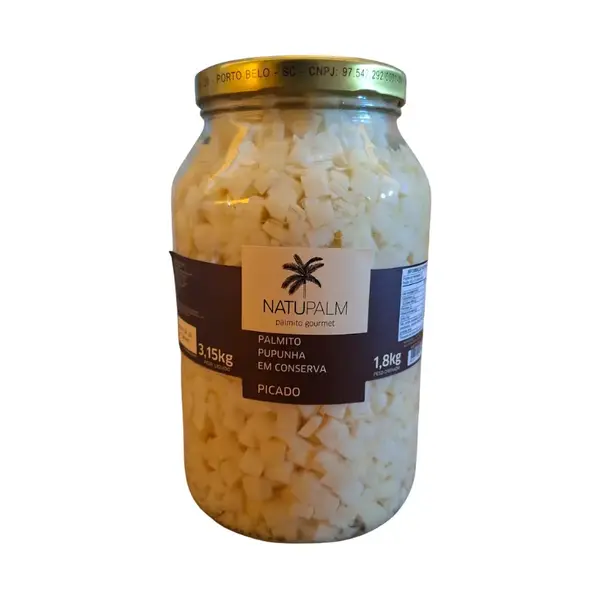Palmito NATUPALM Pupunha Picado 1,8 KG