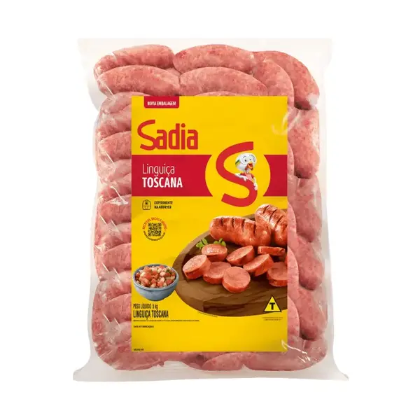 Linguiça Toscana SADIA Congelado PCT 5KG