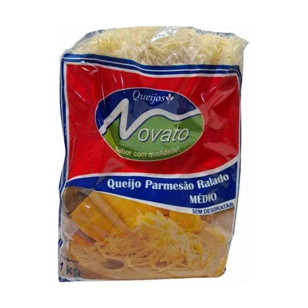 Queijo Parmesão Ralado 10X1KG NOVATO