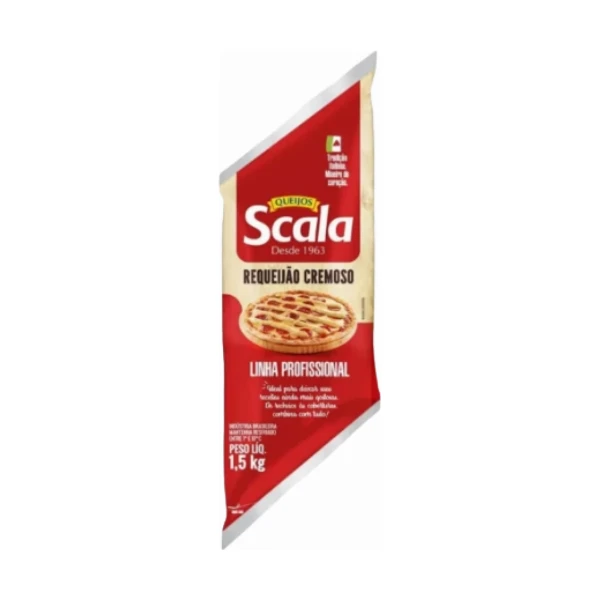 Requeijão SCALA Bisnaga 1.5KG | Food Service SP Requeijão SCALA Bisnaga 1.5KG no Atacado - Distribuidora 3G Foods
