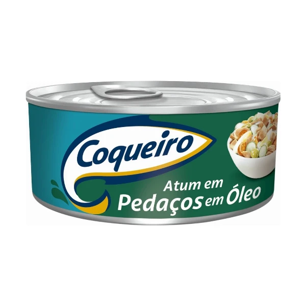 Atum Pedaços Enlatado Óleo 24x0,170g