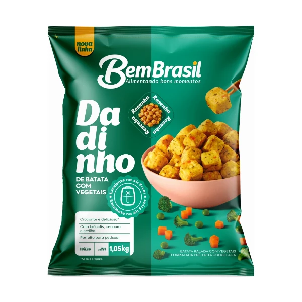 Batata Dadinho BEM BRASIL 10X1,05KG Congelado 10,5 KG