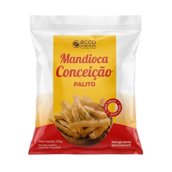MANDIOCA PALITO ECCO PREMIUM 4X2,5KG