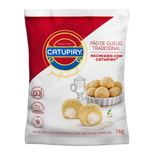 Pão de Queijo Recheado Catupiry Saco Tradicional 1 kg - 39115