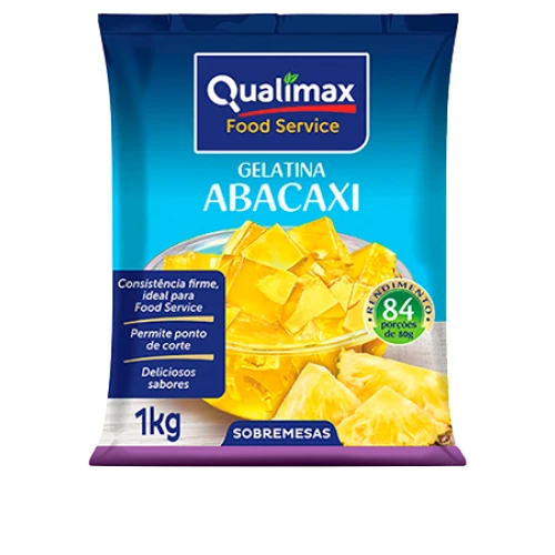 Gelatina Qualimax Abacaxi 1 kg - 39157