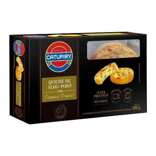 Quiche Recheado Congelado Catupiry Alho-Poró 200 g - 40330