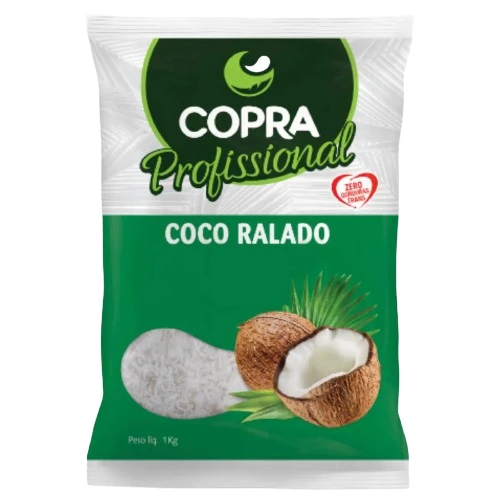 Coco Ralado Seco Profissional Copra Médio 1 kg - 40070