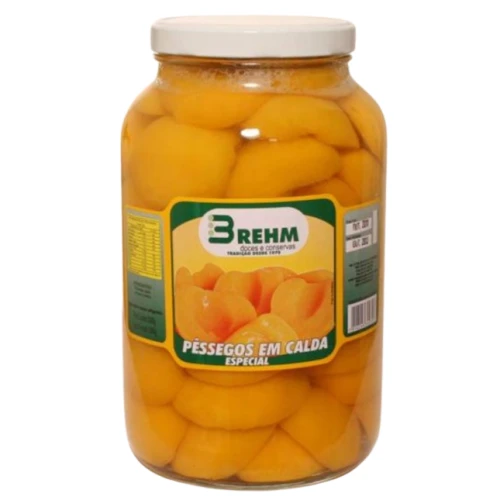 PESSEGO EM CALDA BREHM VIDRO PL3KG-PD2KG - CX6