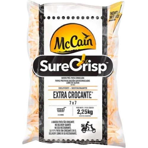 BATATA CONG SURECRISP 7MM MCCAIN 2,25KG - CX 8 PCT