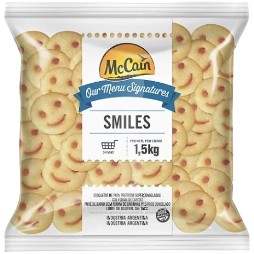 BATATA SMILES CONG MCCAIN 1,5KG - CX6