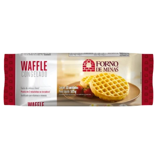 WAFFLE CONG FORNO DE MINAS MCCAIN 525G - TRAD CX6