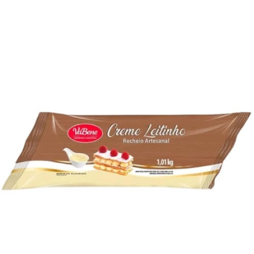 RECHEIO VABENE BISNAGA 1,01KG - LEITINHO CX8