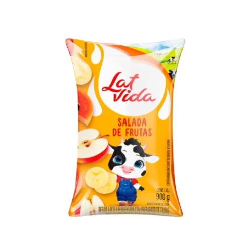 BEB LACTEA SACO LATVIDA 900ML - FRUTAS CX12