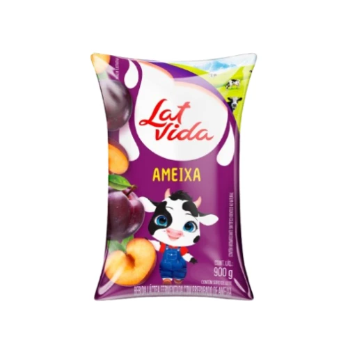 BEB LACTEA SACO LATVIDA 900ML - AMEIXA CX12
