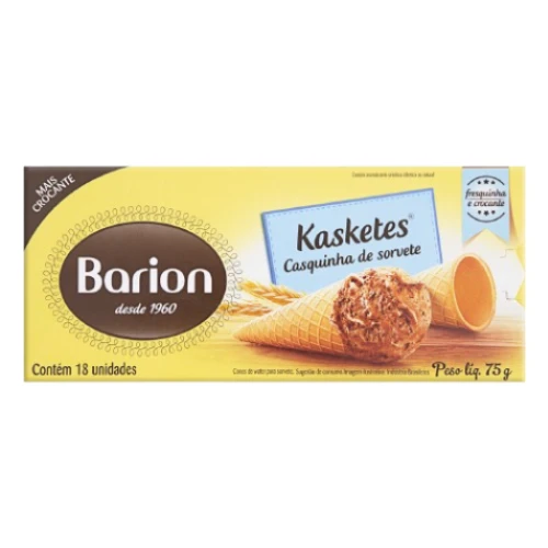 CASQUINHA KASKETES WAFER BARION 75G - CX24