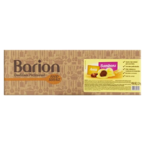 BOMBOM C/ COBERTURA RECH BARION 2,3KG - BRANCO CX4