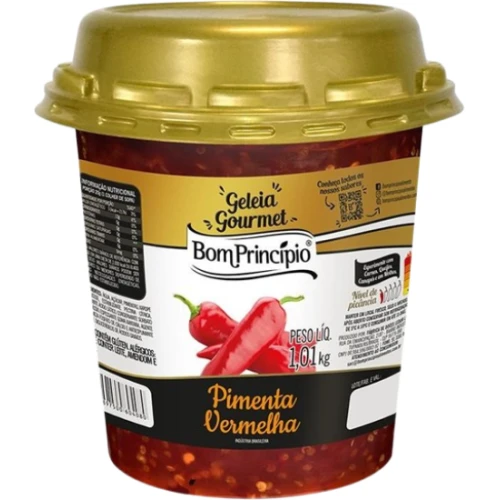 GELEIA PIMENTA BOM PRINCIPIO 1,01KG - VERMELHA CX6