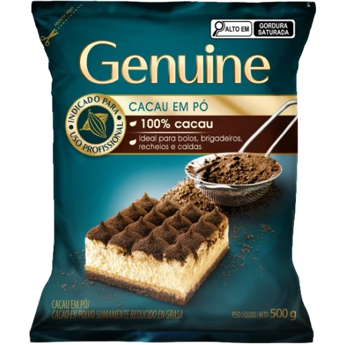 Cacau em Pó Genuine 100% 500 g - 39648
