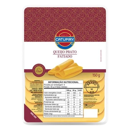 QUEIJO PRATO FAT CATUPIRY 150G - CX24
