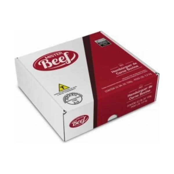 Hamburguer Bovino 100g caixa com 32 unidades MISTERBEEF