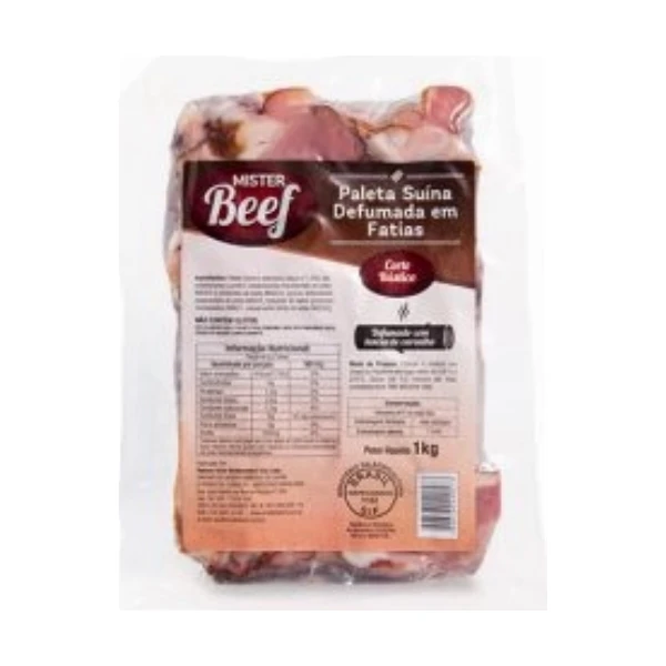 Bacon de Paleta Fatiado 1kg Caixa 18kg MISTERBEEF