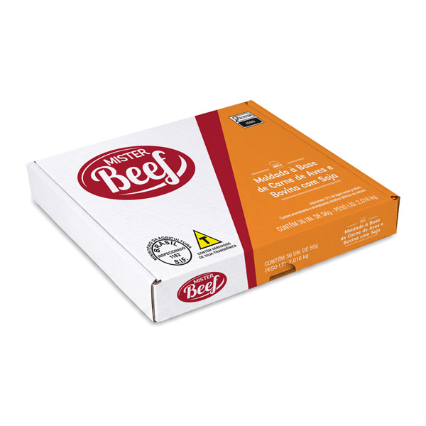 Hambúrguer Misto Mister Beef 56g - 36 Unidades